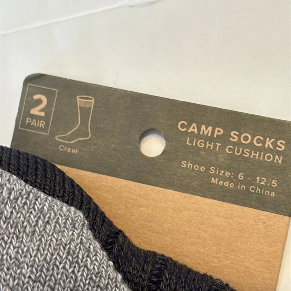 Signature Gold Signature Collection Men's Aztec Crew Camp Socks 2 Pack